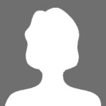 The image shows a generic gray silhouette of a woman, often used as a placeholder profile picture.